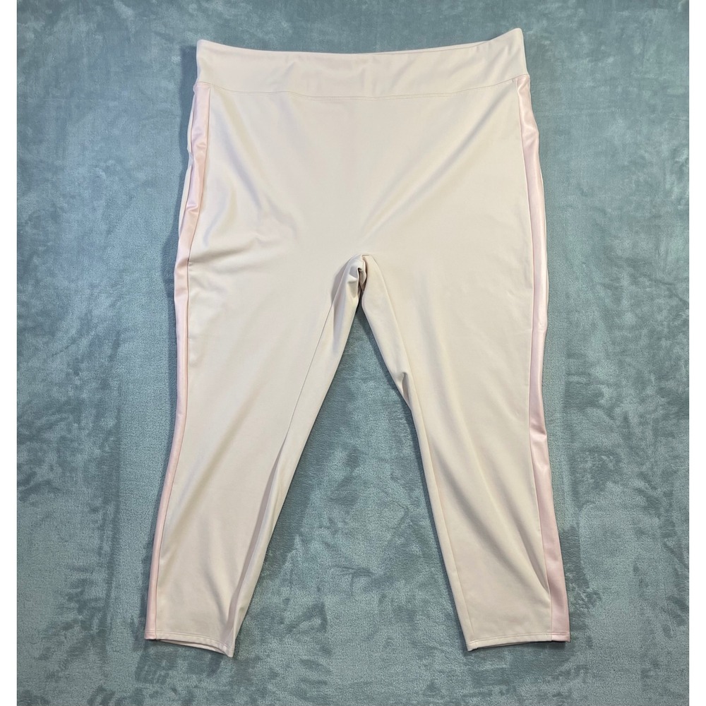 G by Giuliana Leggings Womens 3X Pink Excellent Side Stripe High Rise Pants